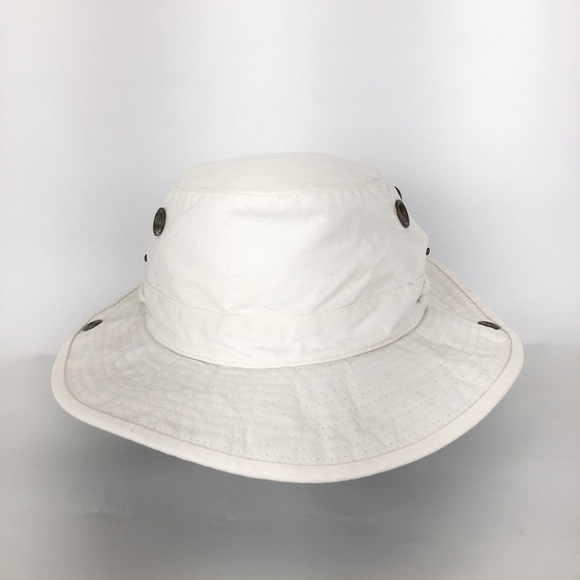 Tilley Hat Men’s Cotton Canvas Sun Hat Neutral Tan Safari Hiking Fishing Camping - Picture 3 of 13